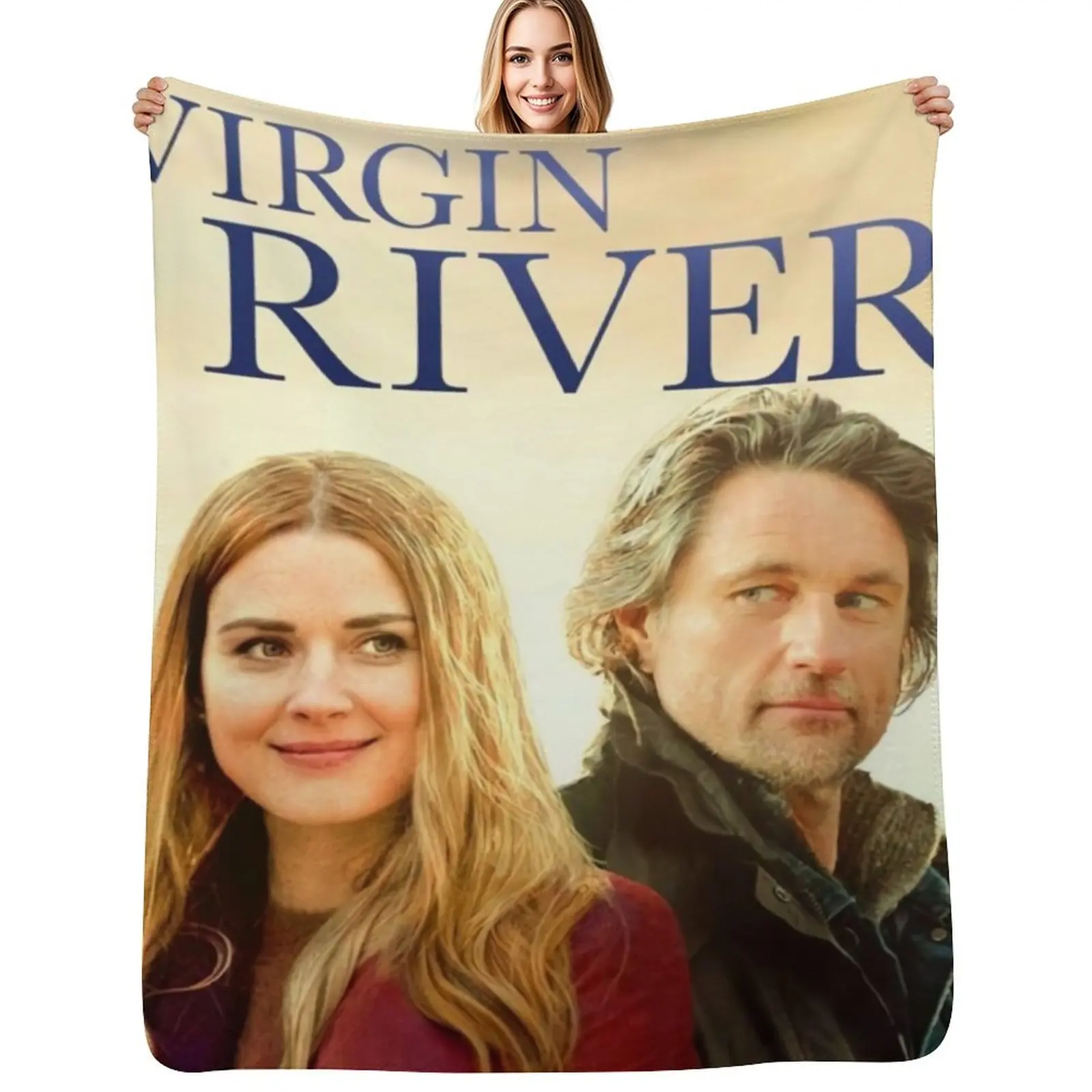 Virgin river Throw Blanket christmas decoration Plush decorative anime Sofas Thin Blankets