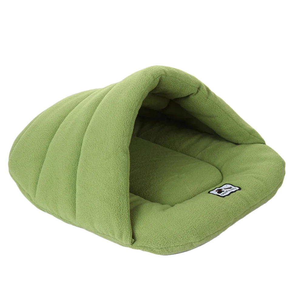 Pet Dog Cat Bed Warm Kennel Nest Pad Dog Blanket Mat Snuggly Sleep Mat Sleeping Bag Cotton-Padded Cushion for Puppy Cat Kitten S