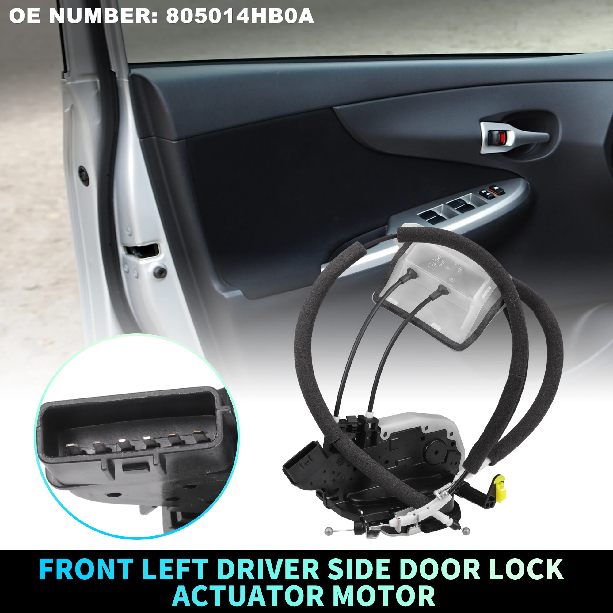 

Мотор привода замка передней левой двери Uxcell с кабелем для Infiniti No 805014Hb0A