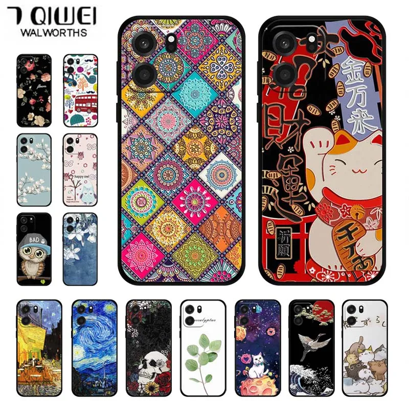 Funda de silicona suave con relieve 3D para OnePlus Nord CE6, funda para teléfono OnePlus Nord CE6 5G CE 6 con diseño de flores 3D, Funda OnePlus NordCE6