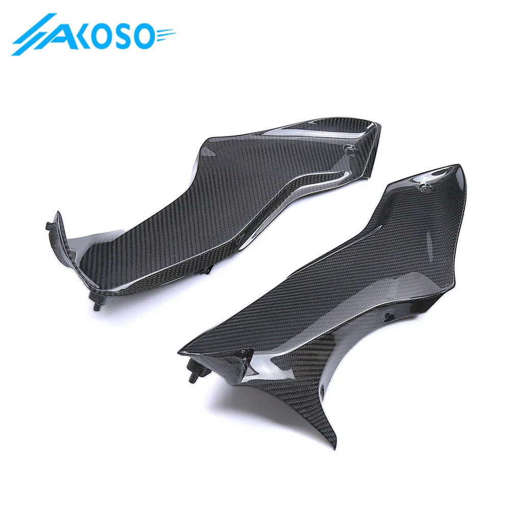 AKOSO 3K Dry Carbon Fiber Motorcycle Accessories Instrument Side Panels Fairing For Suzuki GSX1300R Hayabusa 2021-2023
