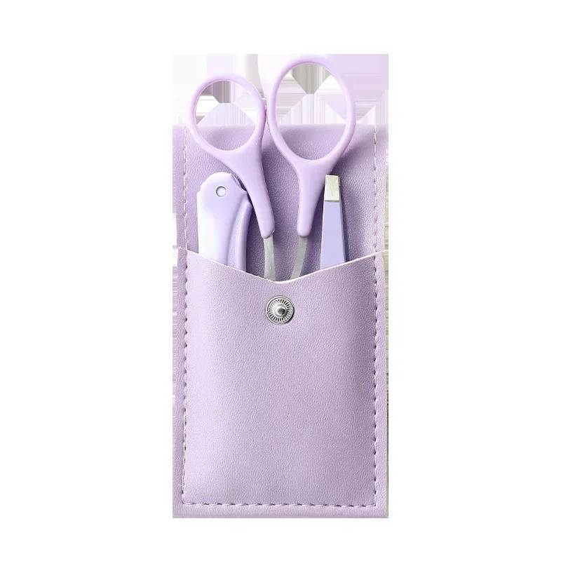 3Pcs Eyebrow Trimmer Eyebrow Razor Kit Eyebrow Scissors Eye Brow Comb Razor For Face Tweezers Eyelash Eye Brow Shaper Eyebrows