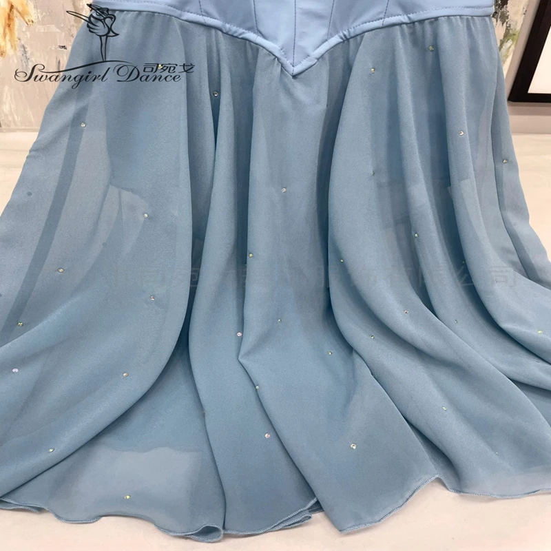 blue faux wrap dress Elven Dress– Ekeko Crafts main image 1
