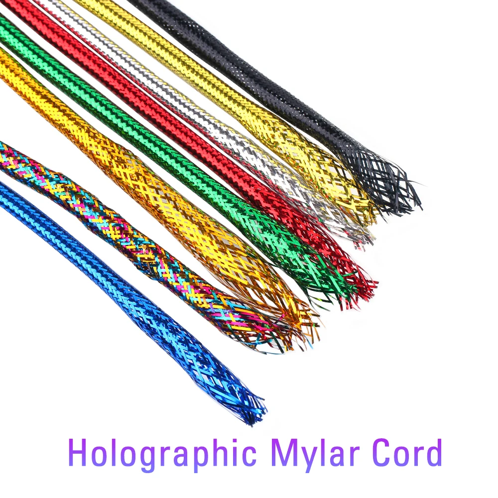 ICERIO Cordón Mylar hologáfico Minnow – Flash trenza multicolor - imagen 2