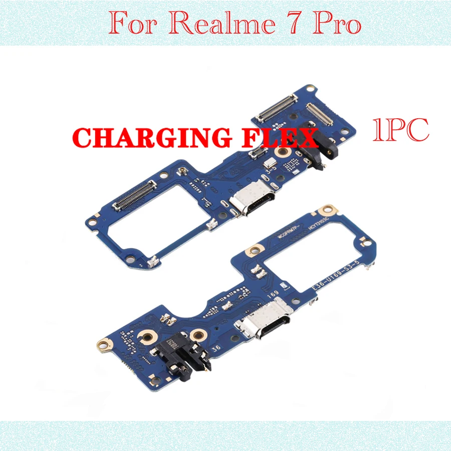 For Realme 7 Pro Flex Ribbon USB Charging Port Dock Charge Board Mainboard Main LCD Connector Flex Cable For Oppo Realme 7 7Pro