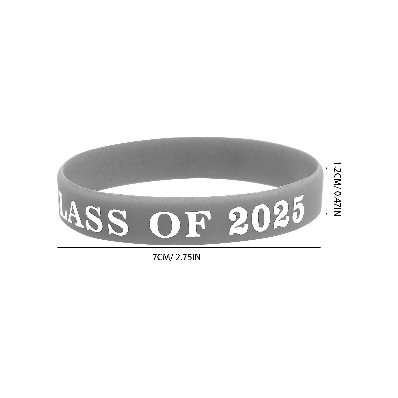 24Pcs Class of 2025 Graduation Silicone Wristbands Soft Flexible Eco Friendly Grad Party Favors Bulk Graduation Celebration