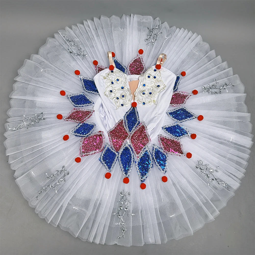 Profesjonalna sukienka baletowa tutu dla dorosłych kobiet i dziewcząt, długa sukienka baleriny, kostium do występów, strój do tańca łabędzia, spódnica baletowa, odzież.