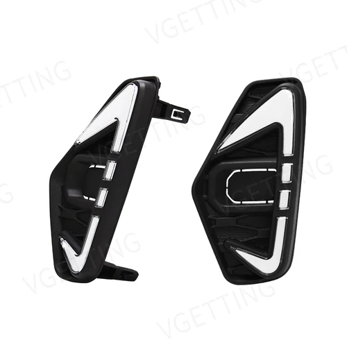 Imagen 2 del producto DRL Led luz antiniebla de conducción diurna compatible con Nissan Navara NP300 Frontier 2020 2021 señal de giro impermeable amarillo