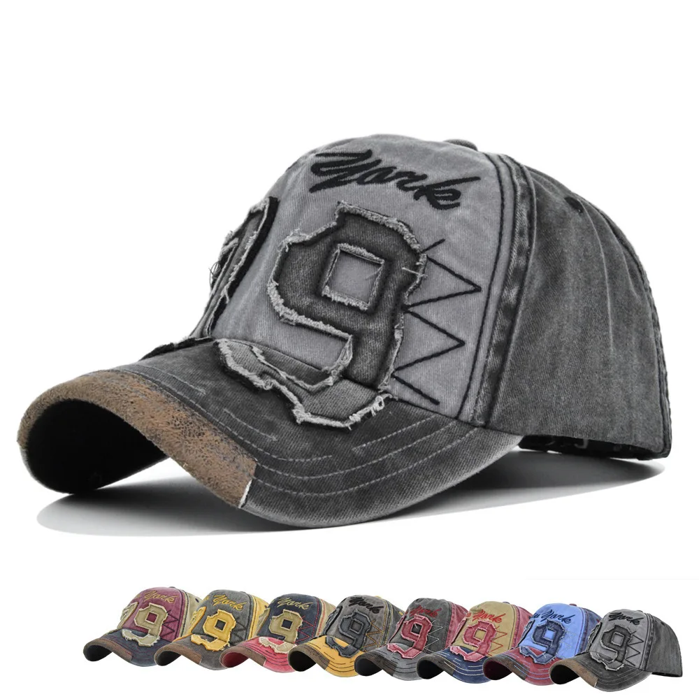 

Color Block 79 Baseball Cap 3D Patch Embroidered Duckbill Sun Hat