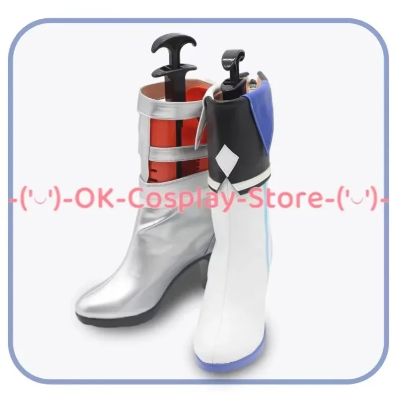 [Personalizzato] Vtuber Ouro Kronii Scarpe Cosplay Gioco Anime Gioco di ruolo Costume Prop Halloween Carnevale Festa Festa Stivali in pelle PU