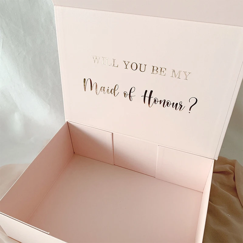 Custom Wedding Bridesmaid Gift Box Maid of Honour Bachelor Gift Box Proposalized Bridesmaid Proposal Box Hen Party Decorations