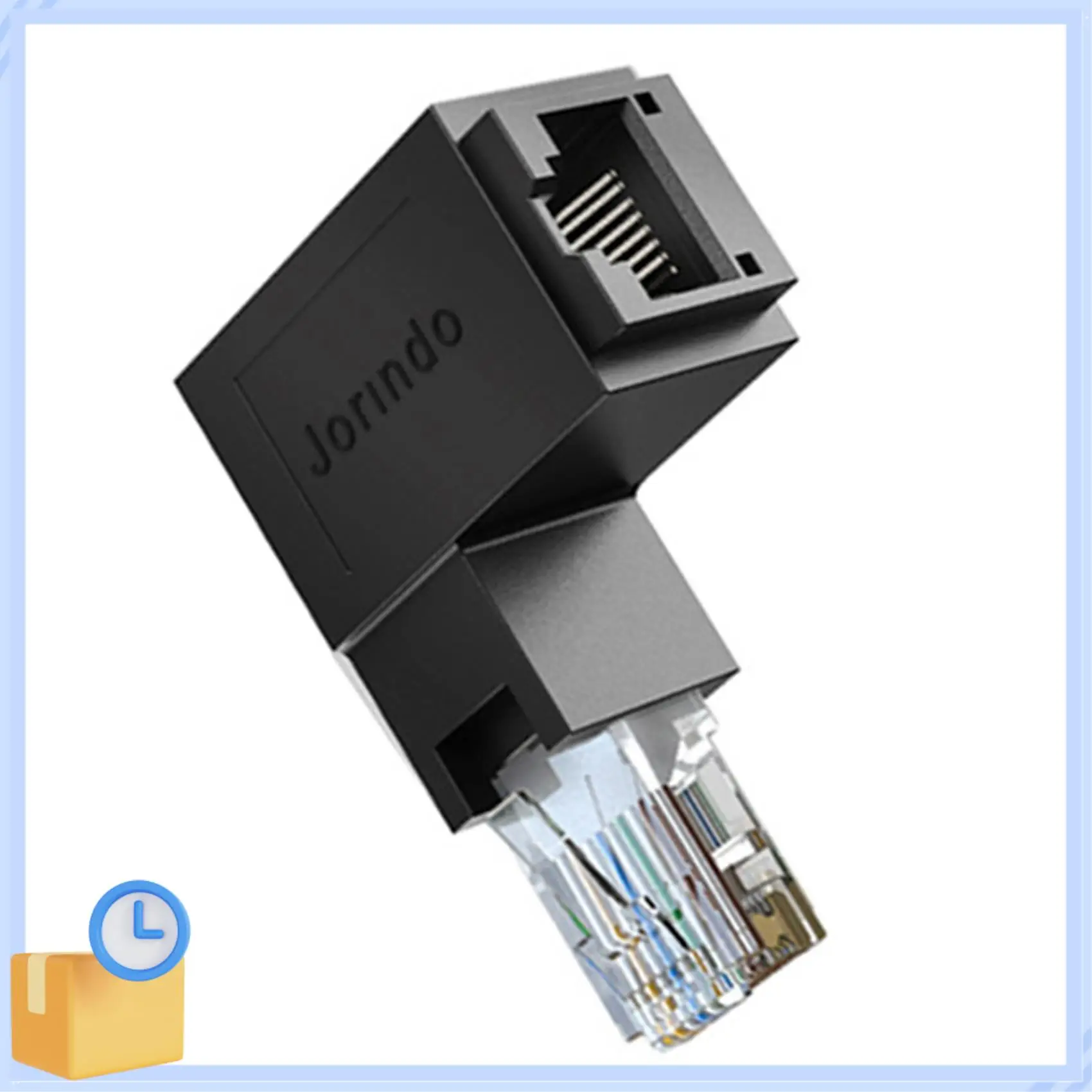 Populaire RJ45 Man-vrouw Ethernet Adapter Netwerk Extender 90 Graden Voor CAT5E CAT6 CAT8 Ethernet Kabel Connector
