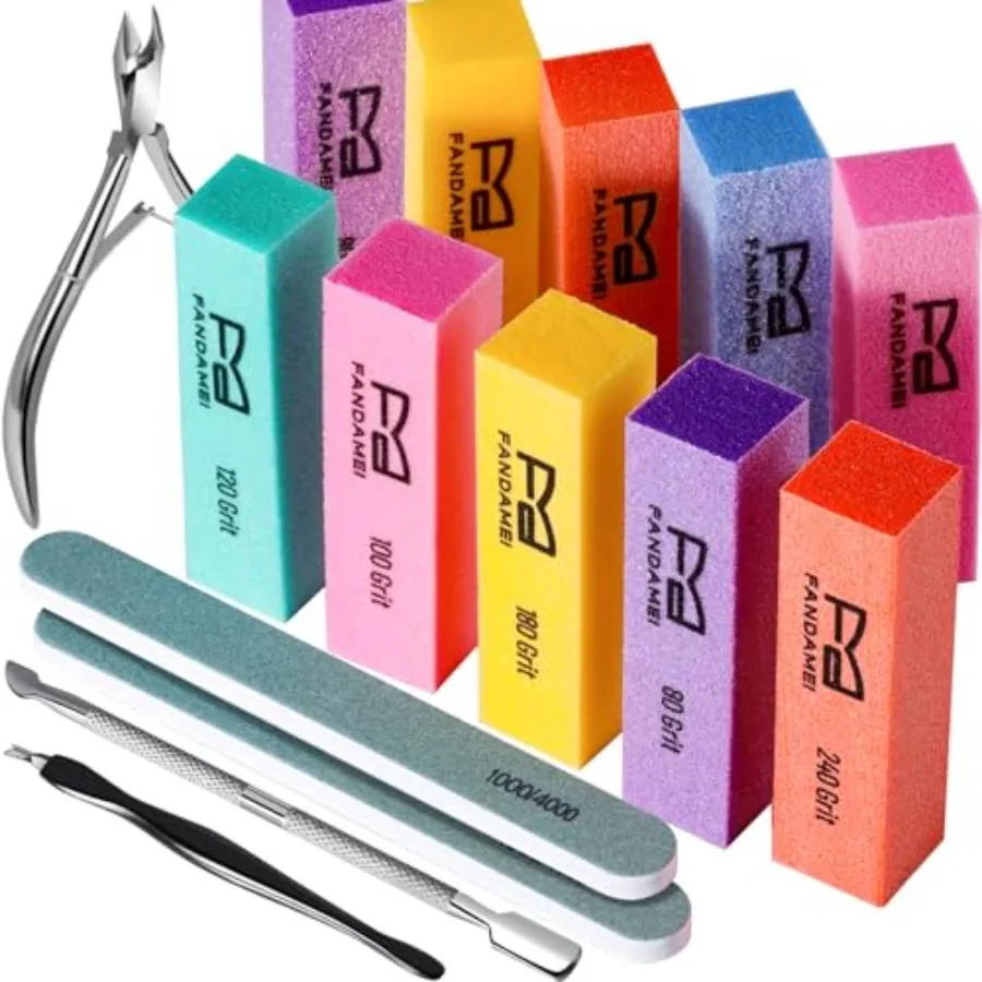 

Nail Buffer Block, 10 PCS Buffers for Nails with Different Grit, Nail Block Buffer, Nail Buffing Block, Buffer Nail File, Cutic