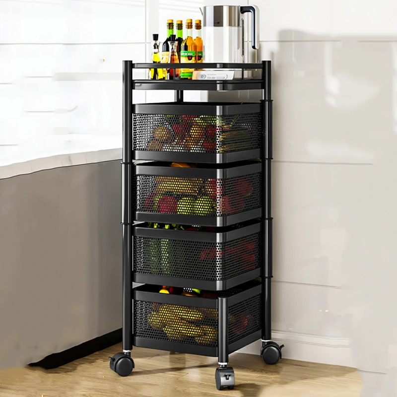 Rolling Storage Cart Trolley Kitchen Basket Food Truck Utility Trolley Magazine Racks Organizer Cabeceros Restaurant Furiture