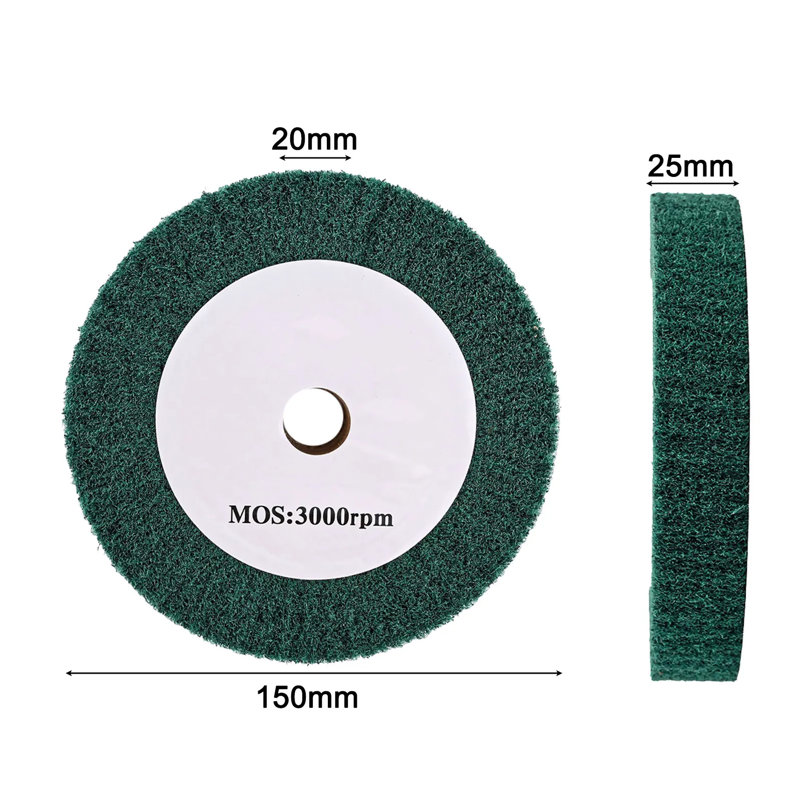 6inch Non-woven Flap Scouring Pad Grinding Wheel Polishing Disc Nylon Abrasive Household Power Manual Tool Accessories