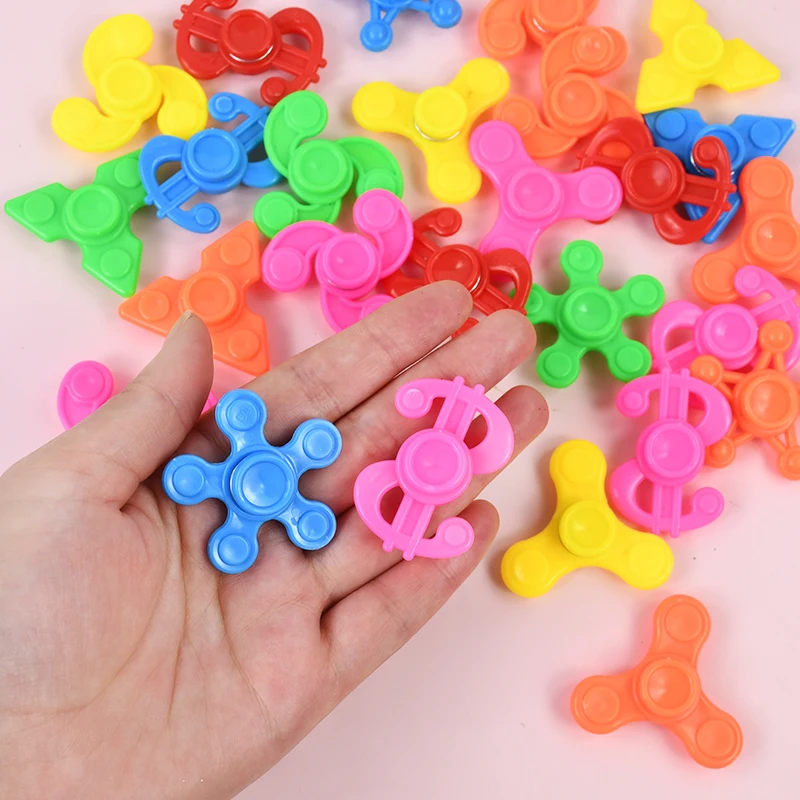 10/30Pcs Mini Fingertip Spinner Toys Bulk Sensory Stress Relief Gadgets Kids Party Favors Goodie Bag Fillers for Easter Egg