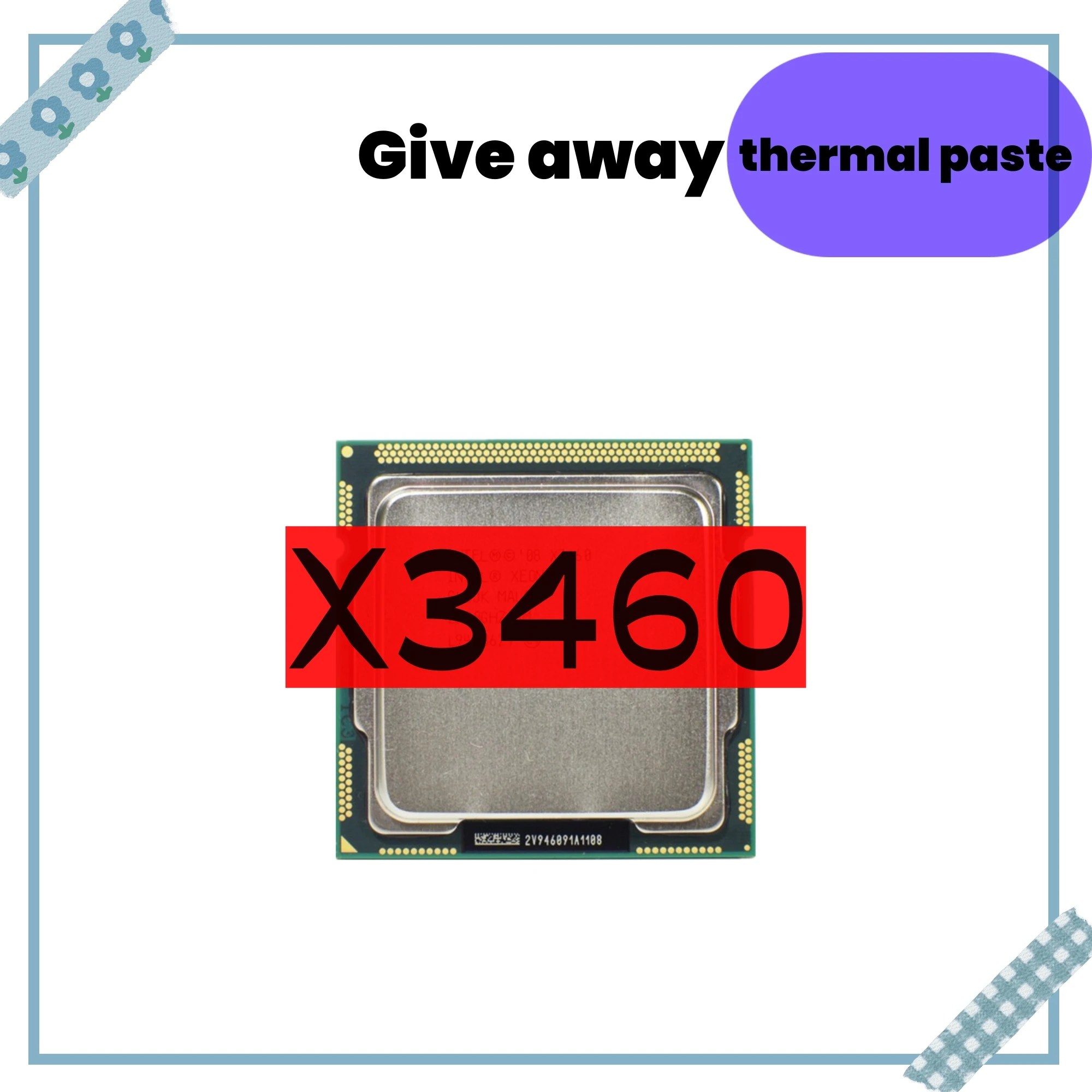 

Xeon X3460 2.8 GHz Quad-Core Eight-Thread 95W CPU Processor 8M 95W LGA 1156