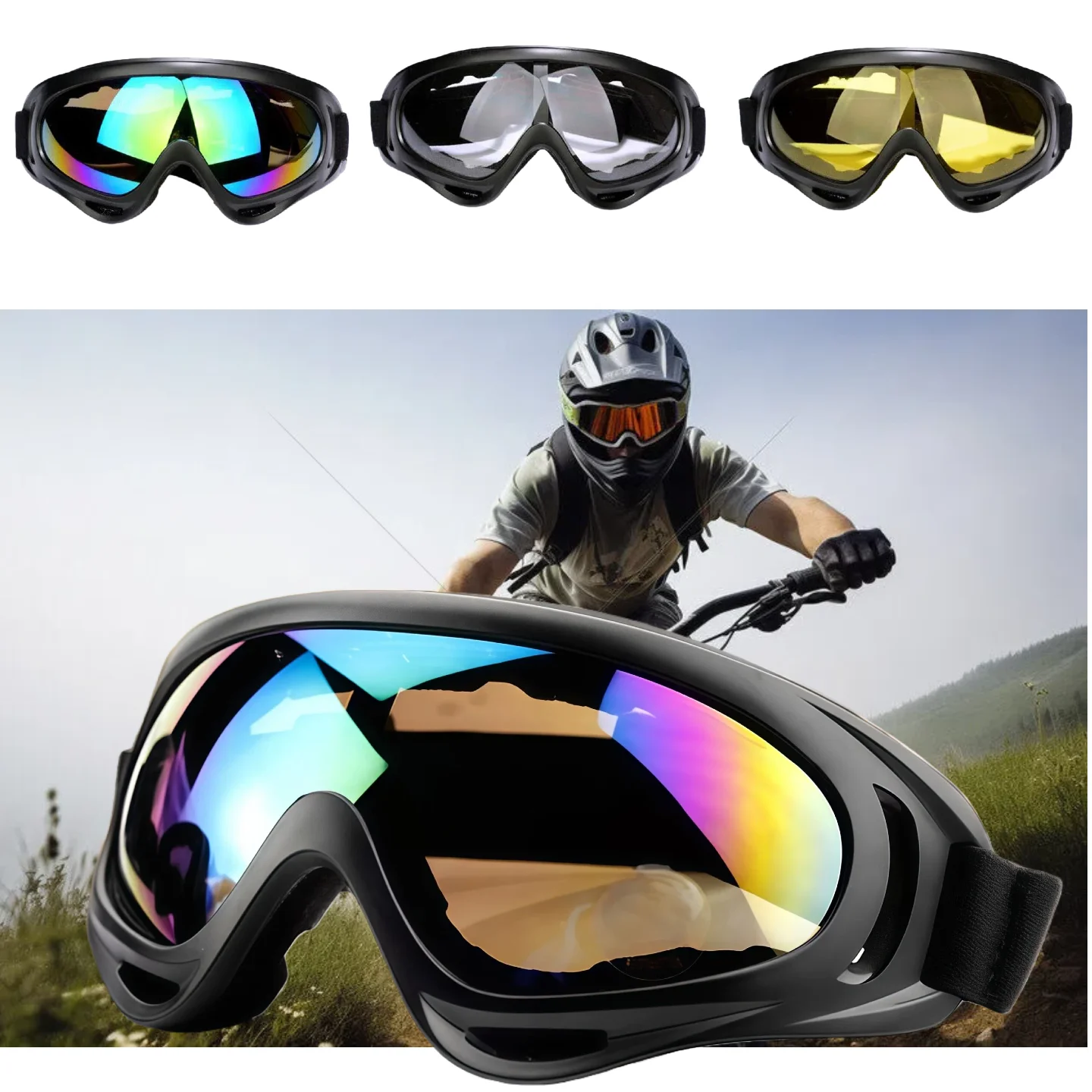 Outdoor Goggle Prevention Dust Splash Military Tactical Glasses Explosion Proof Motorcycle Ski Hike Men Mask Eyewear Accessories