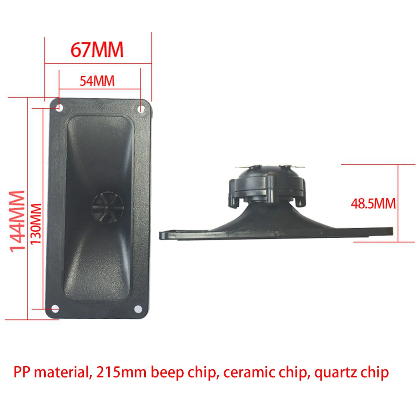 

4 шт. твитеры динамик пьезоэлектрический твитер громкоговоритель 150 Вт керамический зуммер высокие квадратные аудиоколонки «сделай сам»