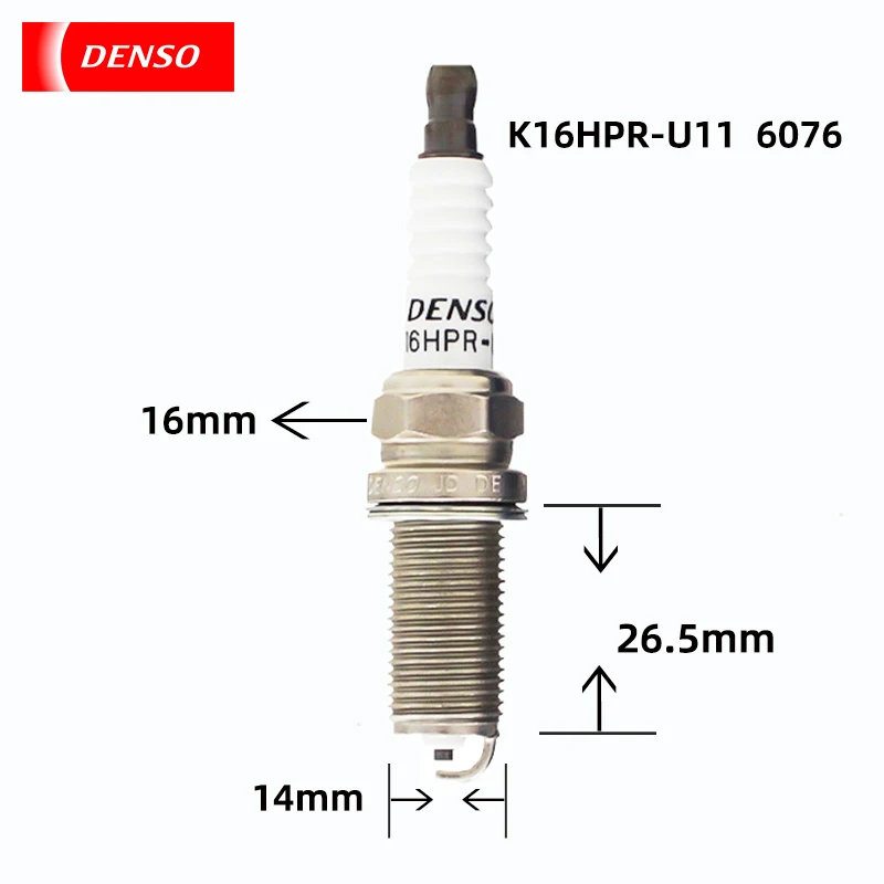 DENSO Nickel alloy spark plugs K16HPR-U11 6076with Souranto Teana Vitra nozzle