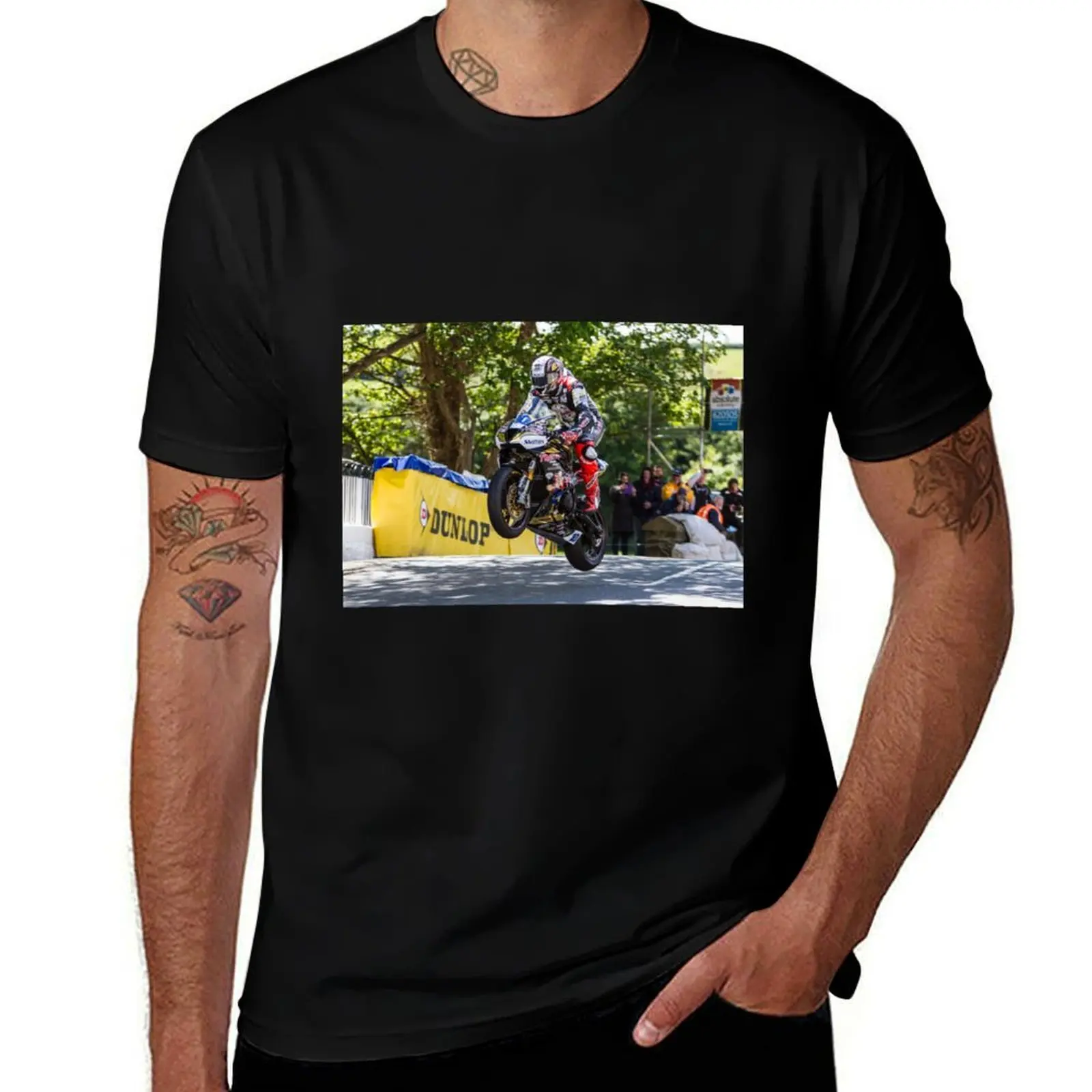 

Peter Hickman Isle of Man TT 2019 Supersport Race T-Shirt Thanksgiving Casual Tee