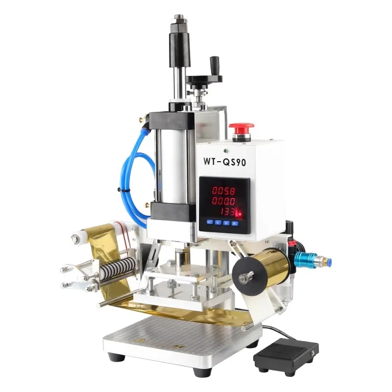 

Single Station Pneumatic Thermal Sublimated Transfer T Shirt Label Fusion Sticker Heat Press Machine