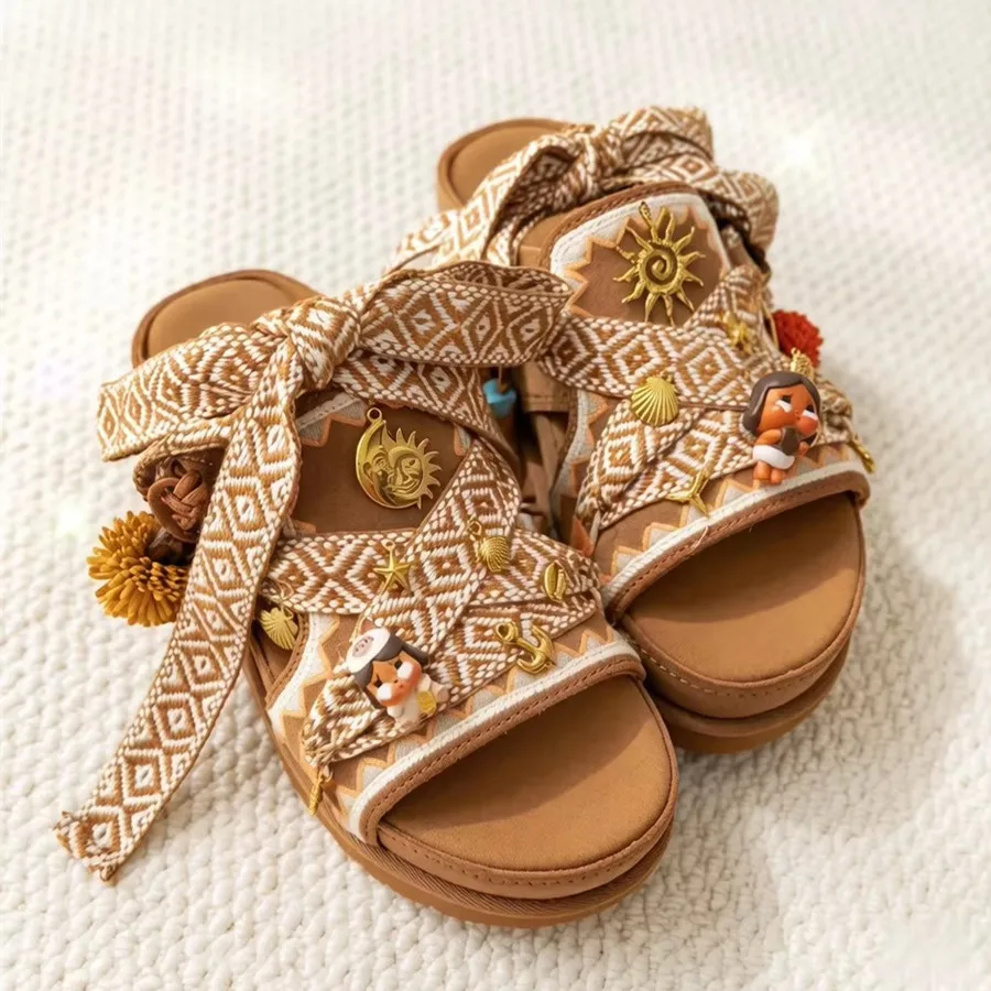 Sandalias Verano DIY con Encaje Étnico