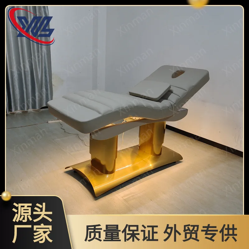 Double column electric beauty bed, massage bed for beauty salon, massage bed, lifting beauty bed, physiotherapy bed