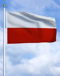 2×3FT Poland Polska Thuringia Emblem Flag Polyester Printed Banner Tapestry For Decor