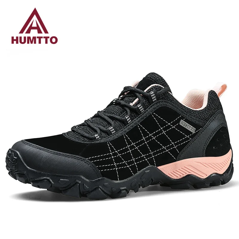 

HUMTTO Leather Shoes for Women Flat Ladies Platform Woman Sneakers Luxury Designer Fashion Casual Winter White Pink Womens Shoes