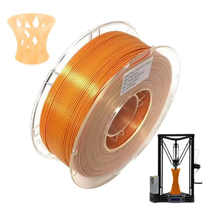 3D Printing Filament Fast Color Change Filament 1.75mm Spool Filament 1 Kg Spool PLA Printing Material Silky Shine Shiny For