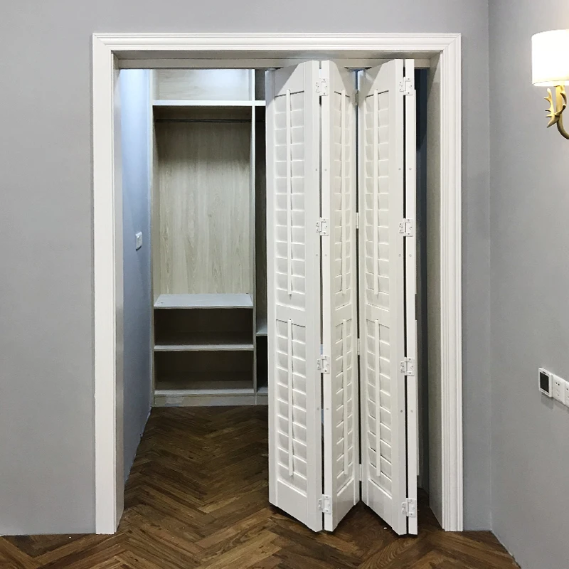 Custom MadeSunroad Custom Wood Shutter Sliding Doors - American Style Room Dividers | Ventilated & Customizable