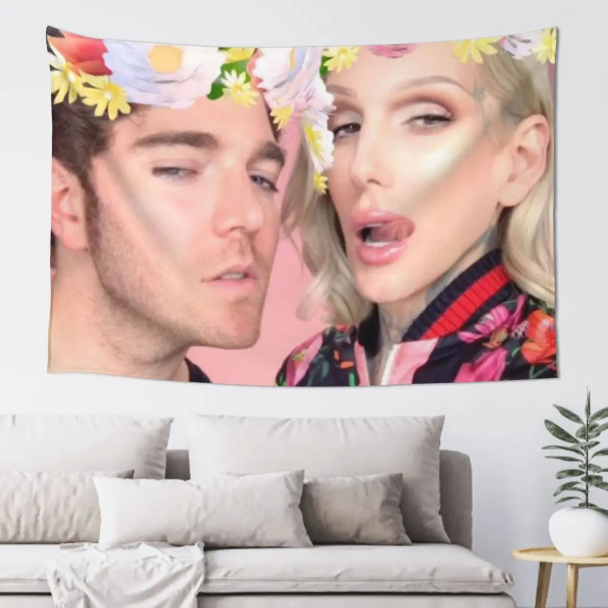 Shane and Jeffree snapchat Tapestry House Decorations Decor Home Room Ornaments Decoration For Rooms Tapestry