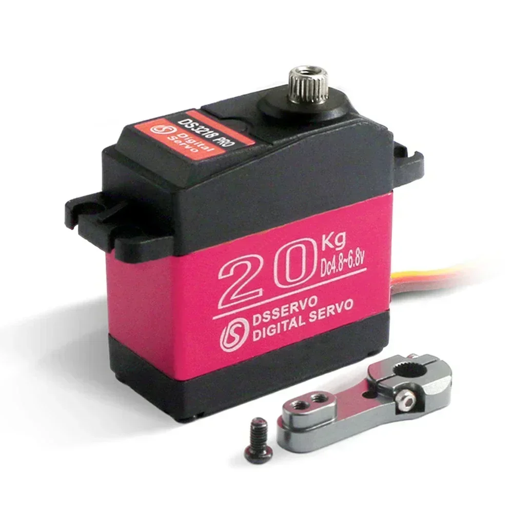 Waterproof Servo High Speed DS3218 PRO 20KG 270 Degree Digital Servo Baja Servo w/Metal Arm for 1/8 1/10 RC Cars