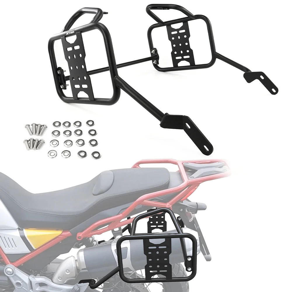 Motorcycle Panniers Rack Saddlebag Support Bracket Side Case Luggage Rack V 85 TT/Travel 2019 2020 2021 2022 2023 For Moto Guzzi
