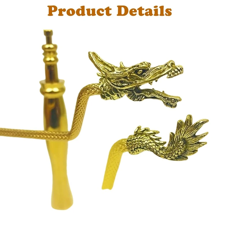 AAAN-Copper Dowsing Rods Divining Rod,Solid Copper And Brass Dragon Seeking Tools For Detect Gold, Water Witching