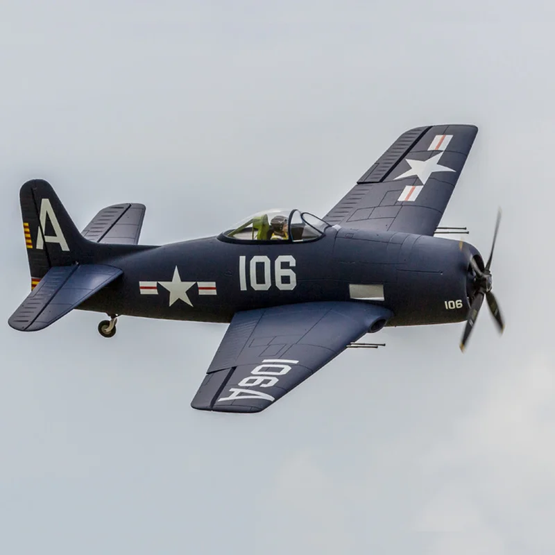 Freewing 1200mm Spannweite F8F-1 Grumman Panda Trägerbasierter Kolbenkämpfer 1/9 Simulation Propeller Modell Erwachsene Outdoor Spielzeug Geschenk