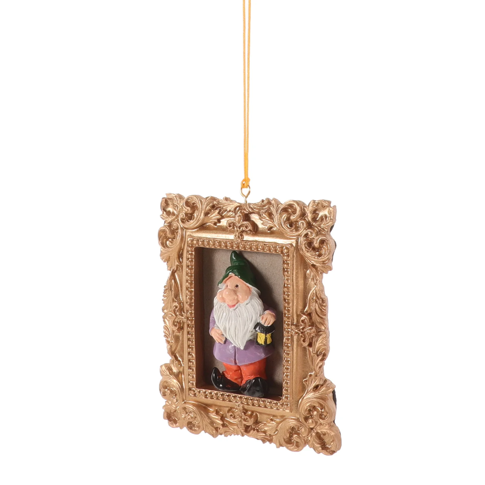 

Whimsical 3D Gnome Christmas Tree Hanging Ornament Resin Material Classic American Design Small Trees Walls Decor