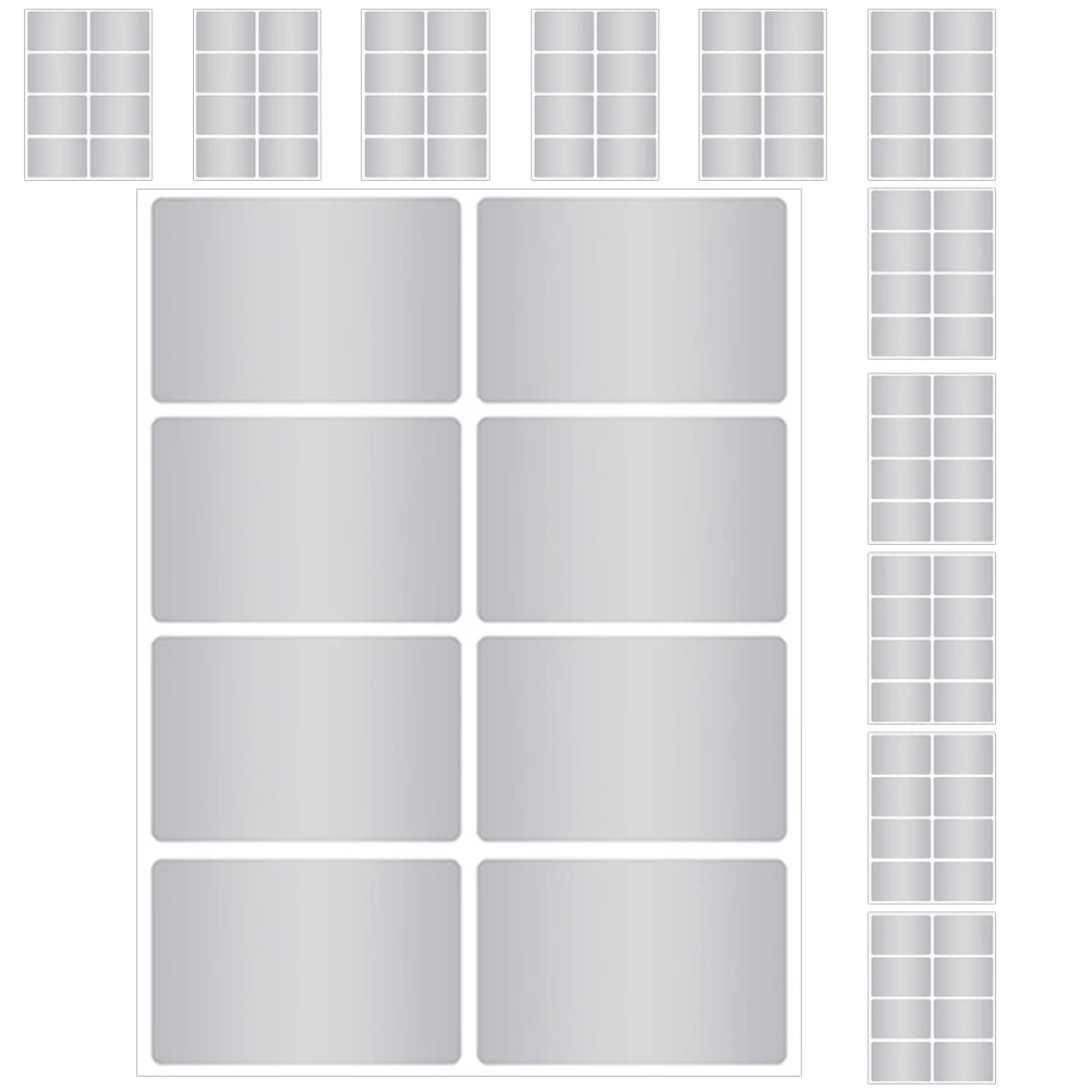 

12 Sheets Water Waterproof Label Paper Stickers Bathroom Bottles with Labels Food