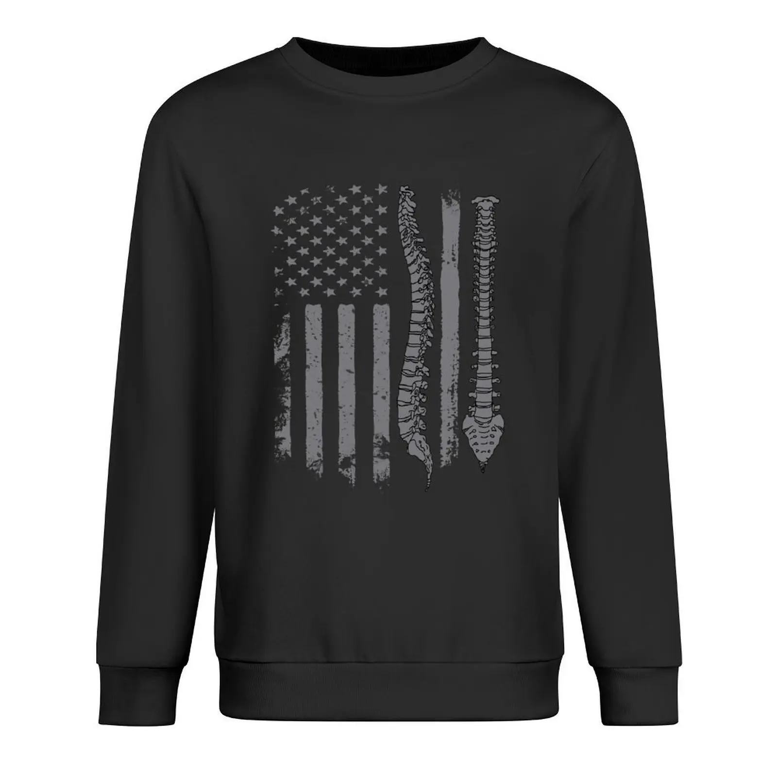

Chiropractor American Flag Chiropractic Gift Pullover blouse korean clothes japanese style sweatshirts for men