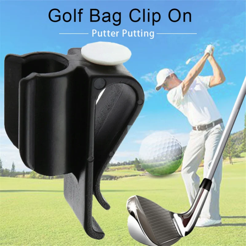 Golf Putter Holder Golf Bag Clip Fixed Golf Clubs Buckle Ball Training Aids Golf Accessories Outdoor Sports Game Swing Trainer