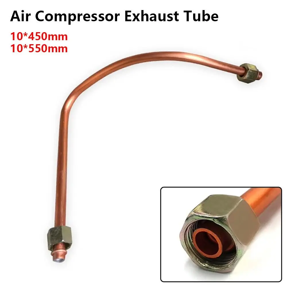 1Pcs New 10*450mm 10*550mm Air Compressor Exhaust Tube G3/8