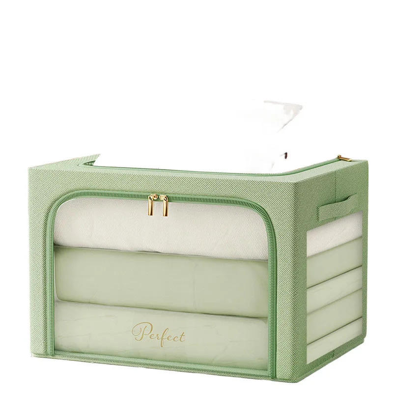 صندوق تخزين الملابس المنزلية فرز صندوق حقيبة النسيج للطي الملابس لحاف خزانة بسيطة سلة التخزين