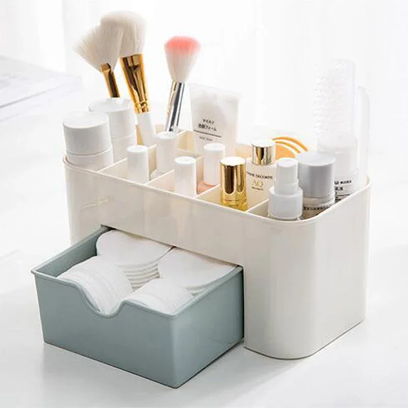 Nail Storage Box Container Cotton Swab Storage Box Accessories Cleaning Desktop Tools Multifunctional Jewelry Box Cosmetic stor