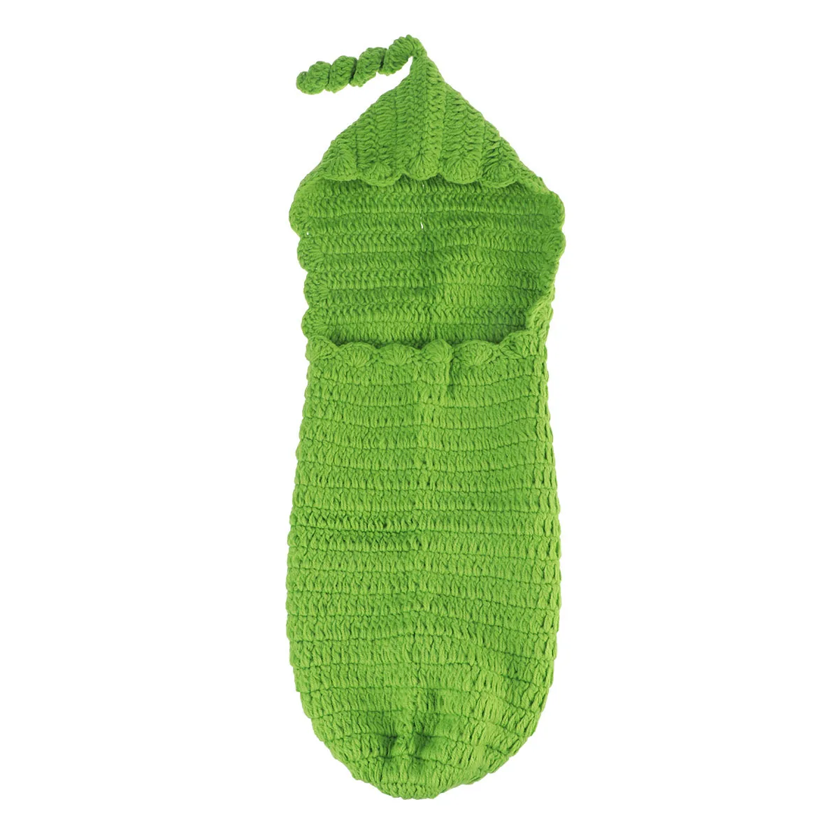 

Наряд для фотосъемки новорожденных, зеленый вязаный крючком спальный мешок, реквизит для детской фотосессии, костюм, реквизит для фотосъемки новорожденных