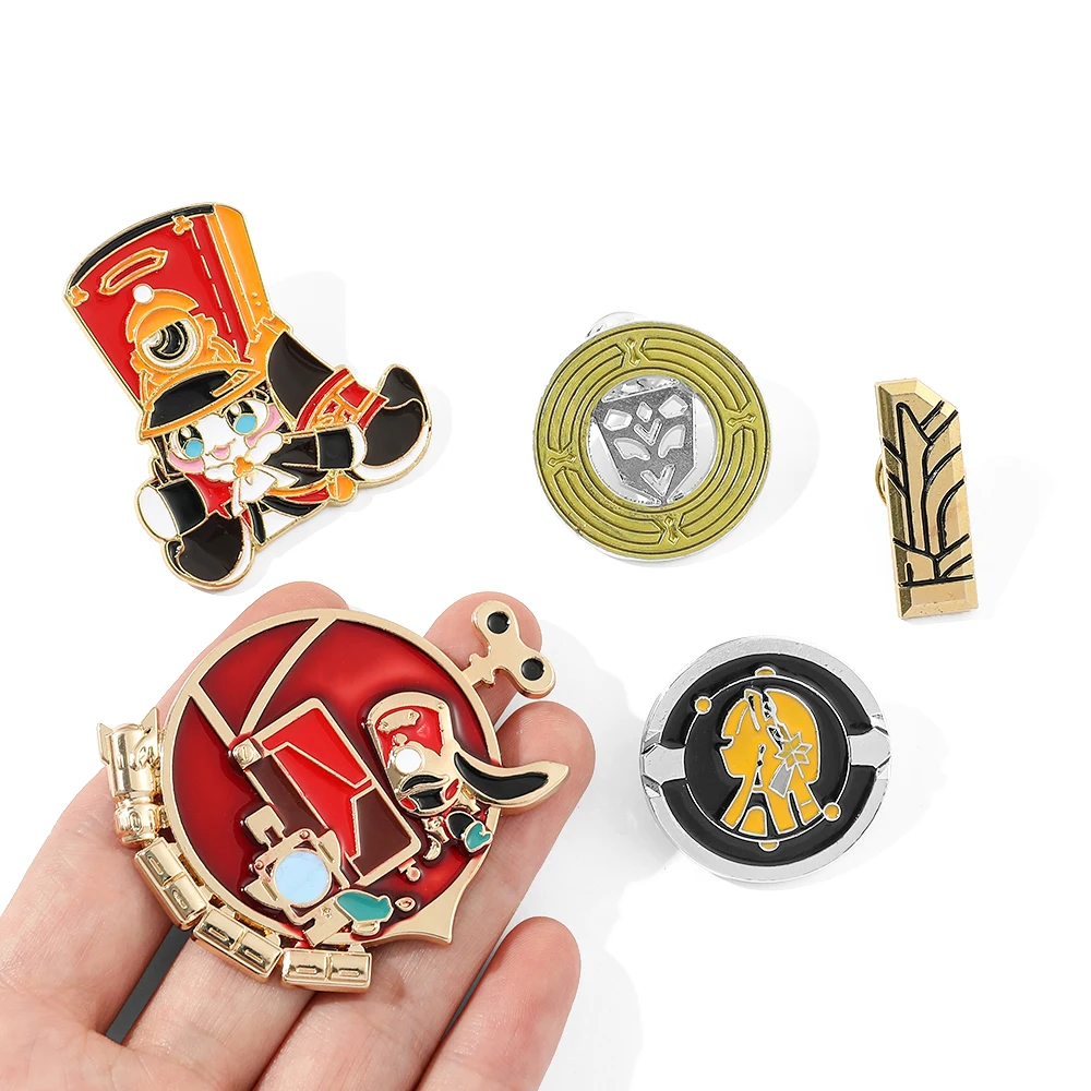 Video Game Honkai Star Rail Enamel Pins Pom Pom Lapel Pins for Backpack Shield Badges For Women Men Clothes Brooches Jewelry