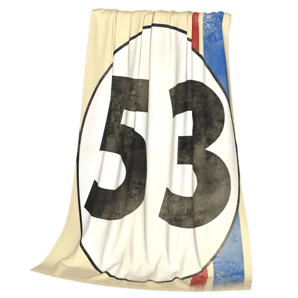 Herbie Number 53 Blankets Soft Warm Flannel Throw Blanket Bedding for Bed Living room Picnic Travel Home Couch