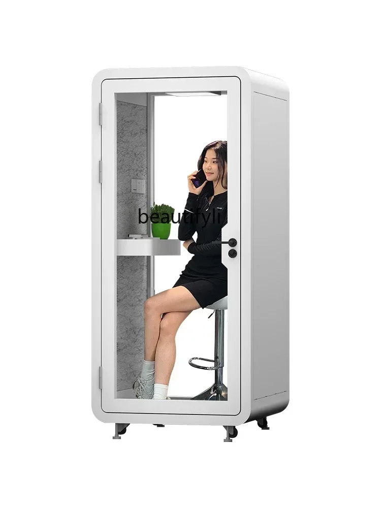 smt7486 new Small phone booth Soundproof room Home recording studio Office Soundproof cabin Soundproof compartment Mobile cabin