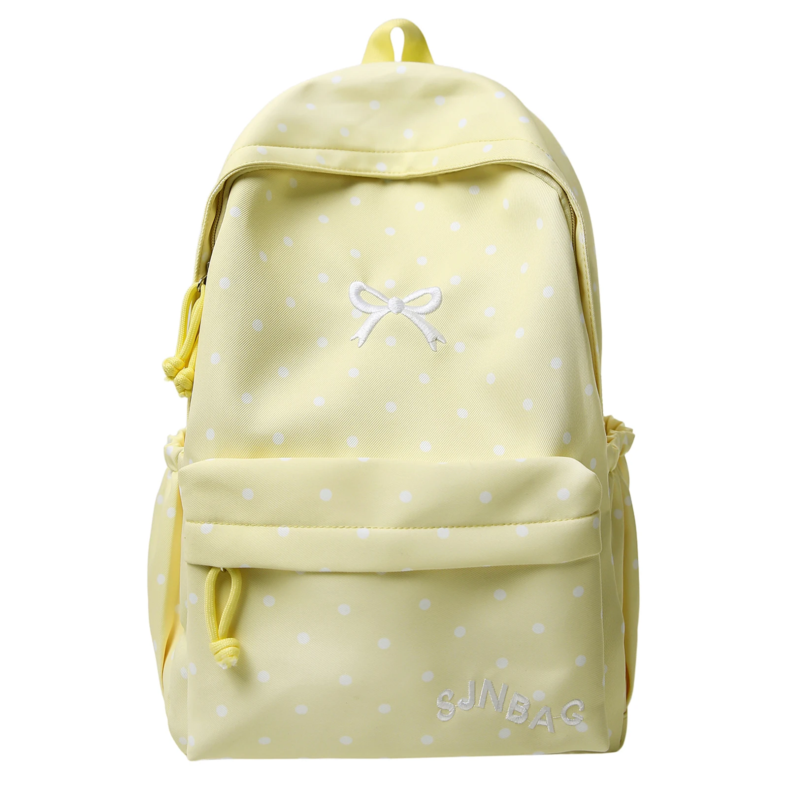 Korean Style Cute Polka Dot Backpack Nylon Women Large Capacity Campus Daypack