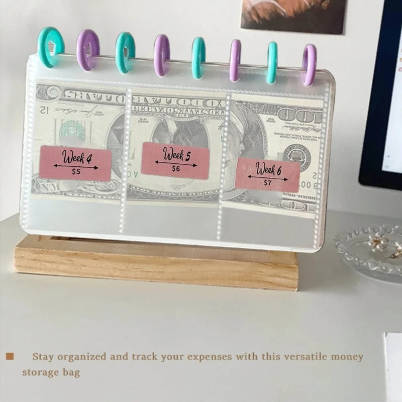 Raccoglitore budget impermeabile in PVC per risparmio da 52 settimane Raccoglitori per risparmio denaro Dropship